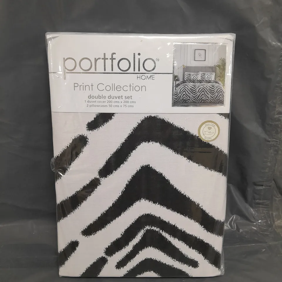 SEALED PORTFOLIO PRINT COLLECTION DUVET SET - DOUBLE 