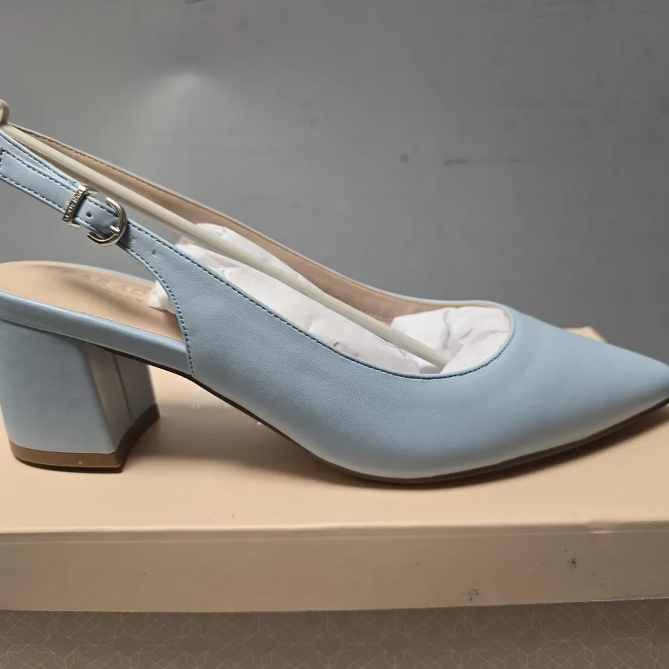 BOXED PARADOX POWDER BLUE FAUX LEATHER - EU 40