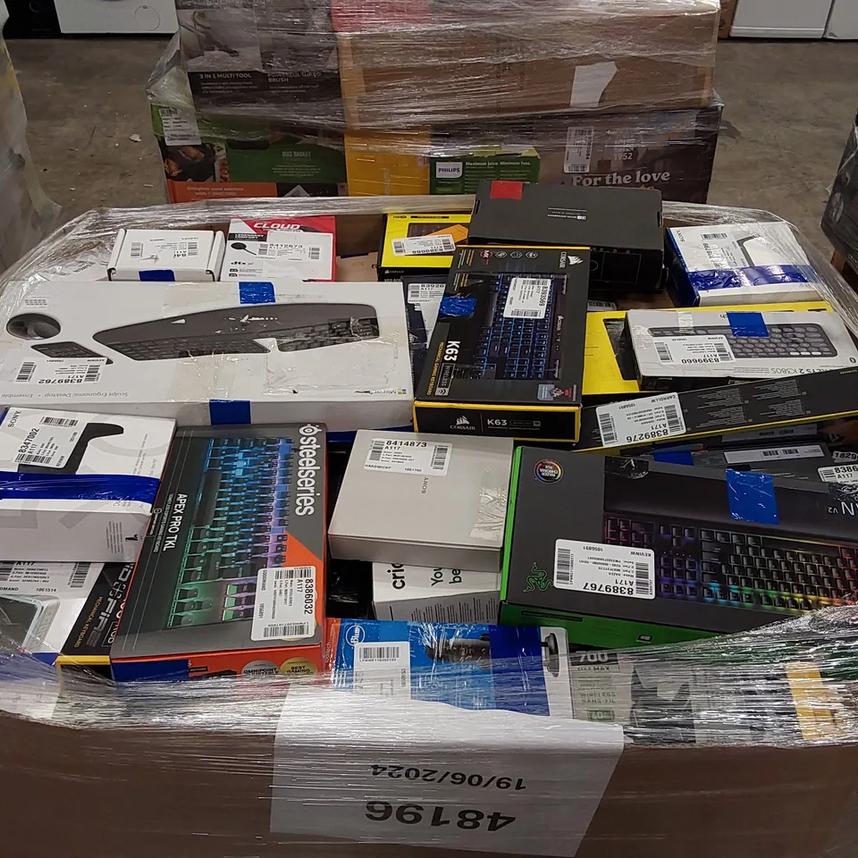PALLET OF APPROXIMATELY 159 UNPROCESSED RAW RETURN HIGH VALUE ELECTRICAL GOODS TO INCLUDE;