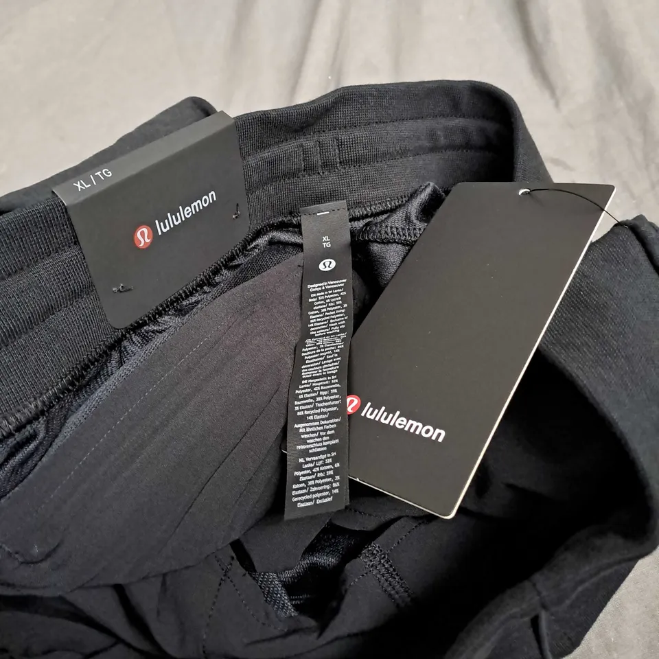 LULULEMON CITY SWEAT JOGGERS IN BLACK - XL
