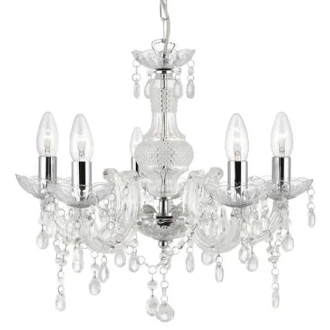 BOXED KELLY 5-LIGHT CANDLE STYLE CHANDELIER