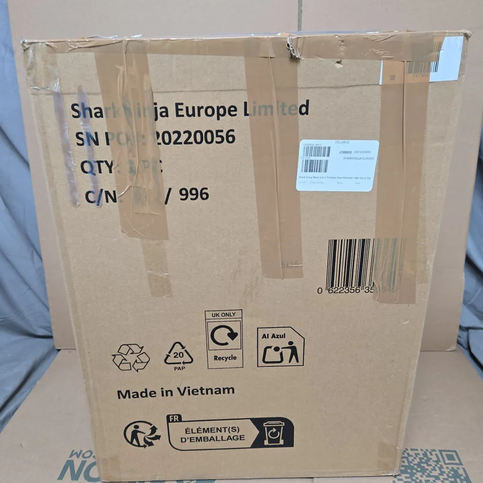 SHARK EVERY MESS 3-IN-1 PORTABLE STAIN REMOVER, WET VAC & DRY VAC