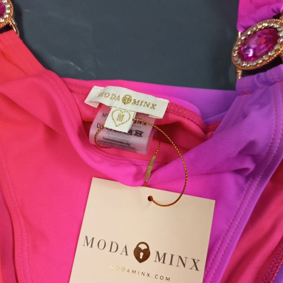 MODA MINX PINK & PURPLE SWIMSUIT BOTTOMS – UK SIZE M