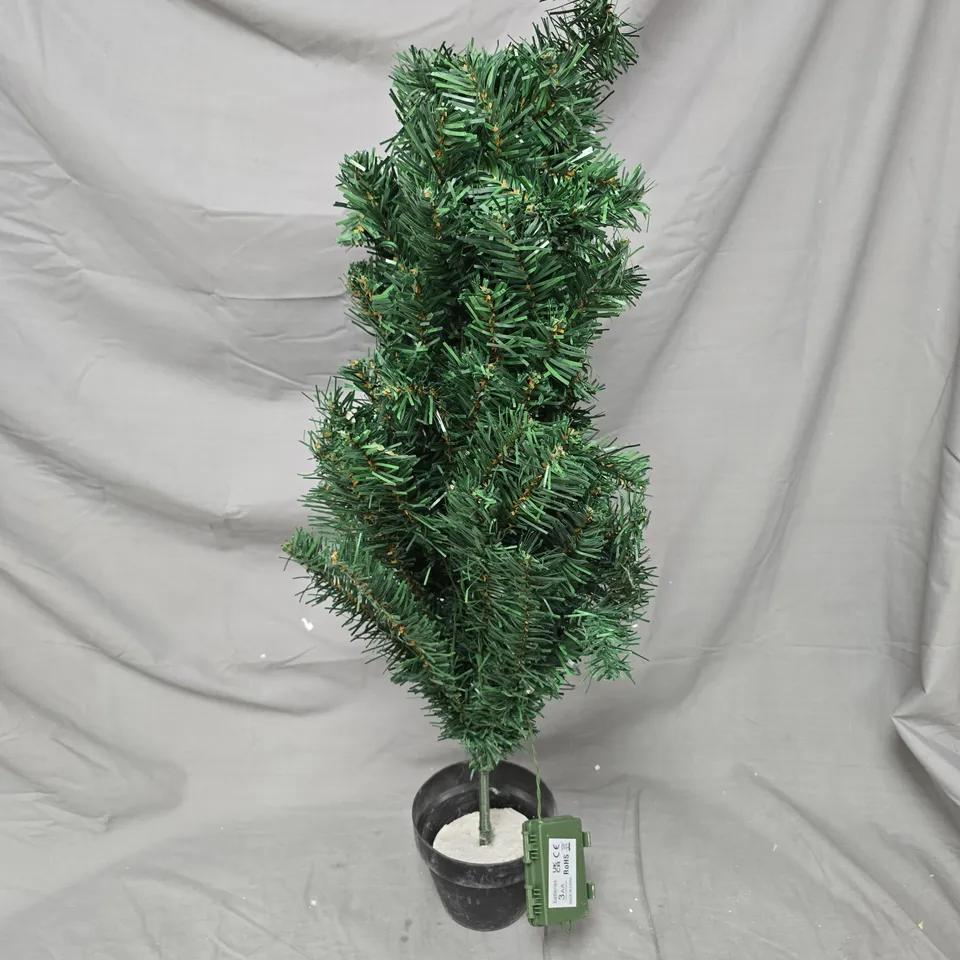 SNOW FLOCKED CHRISTMAS TREE