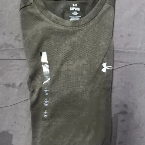UNDER ARMOUR TECH VENT JACQUARD T-SHIRT IN GREEN SIZE SMALL