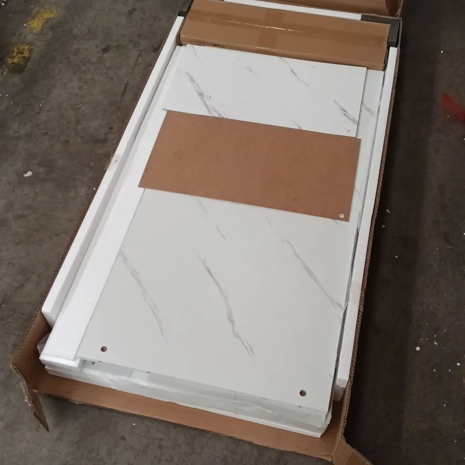 BOXED HEDOJIM COFFEE TABLE - WHITE MARBLE EFFECT (1 BOX)