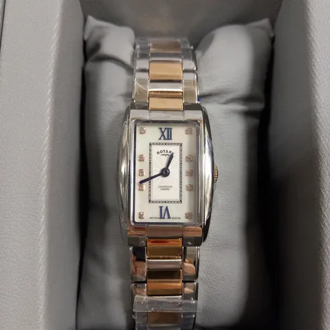 ROTARY ORIGINAL BRITISH DESIGN TWO TONE BRACELET STRAP WRISTWATCH