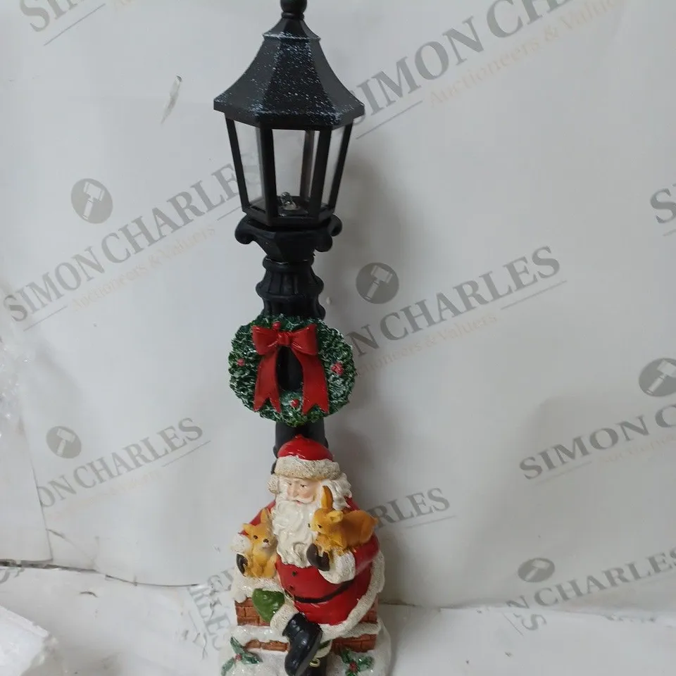 BOXED FESTIVE PRE-LIT LAMPOST GINGER BREAD