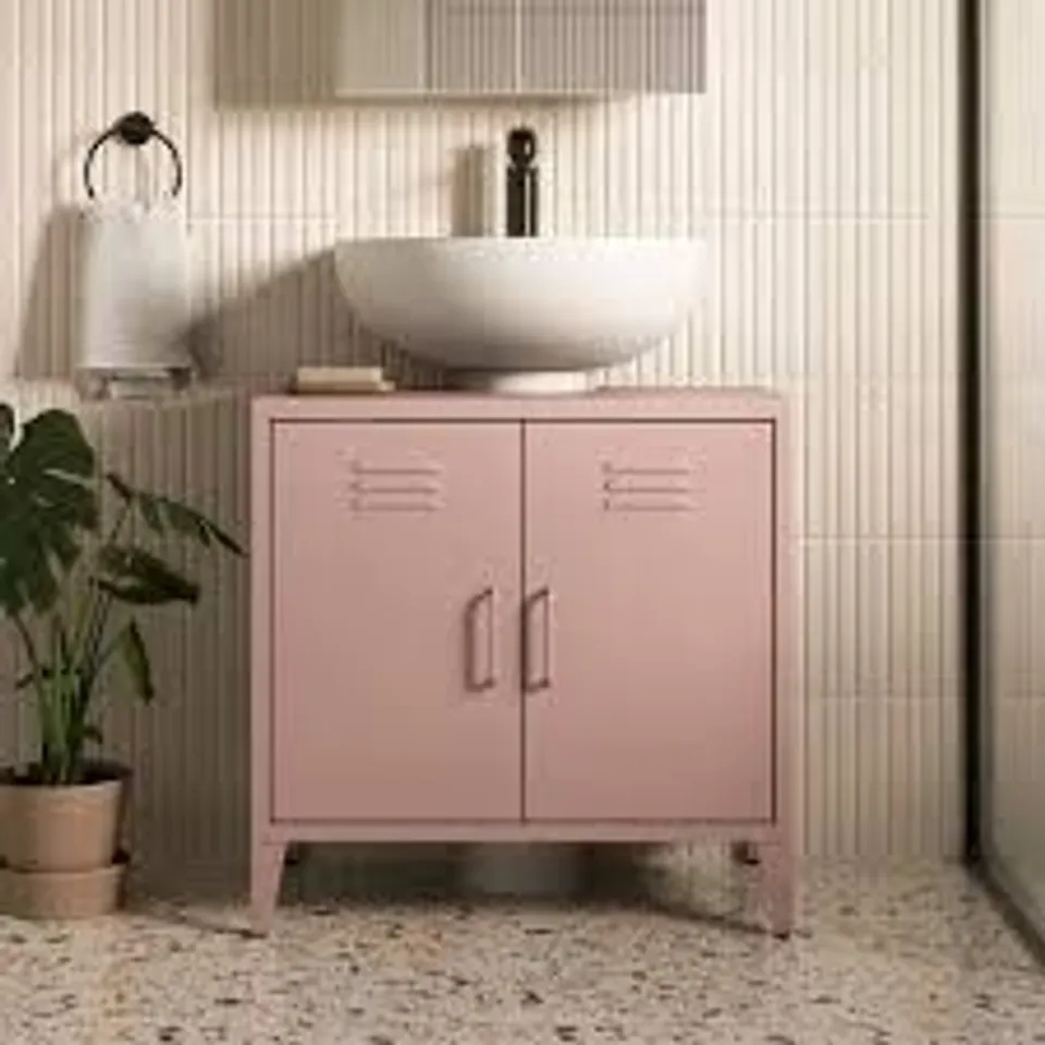 BOXED HELGA BATHROOM UNDER SINK - BLUSH PINK
