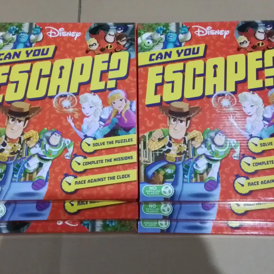 LOT OF 6 DISNEY CAN YOU ESCAPE PUZZLE SETS