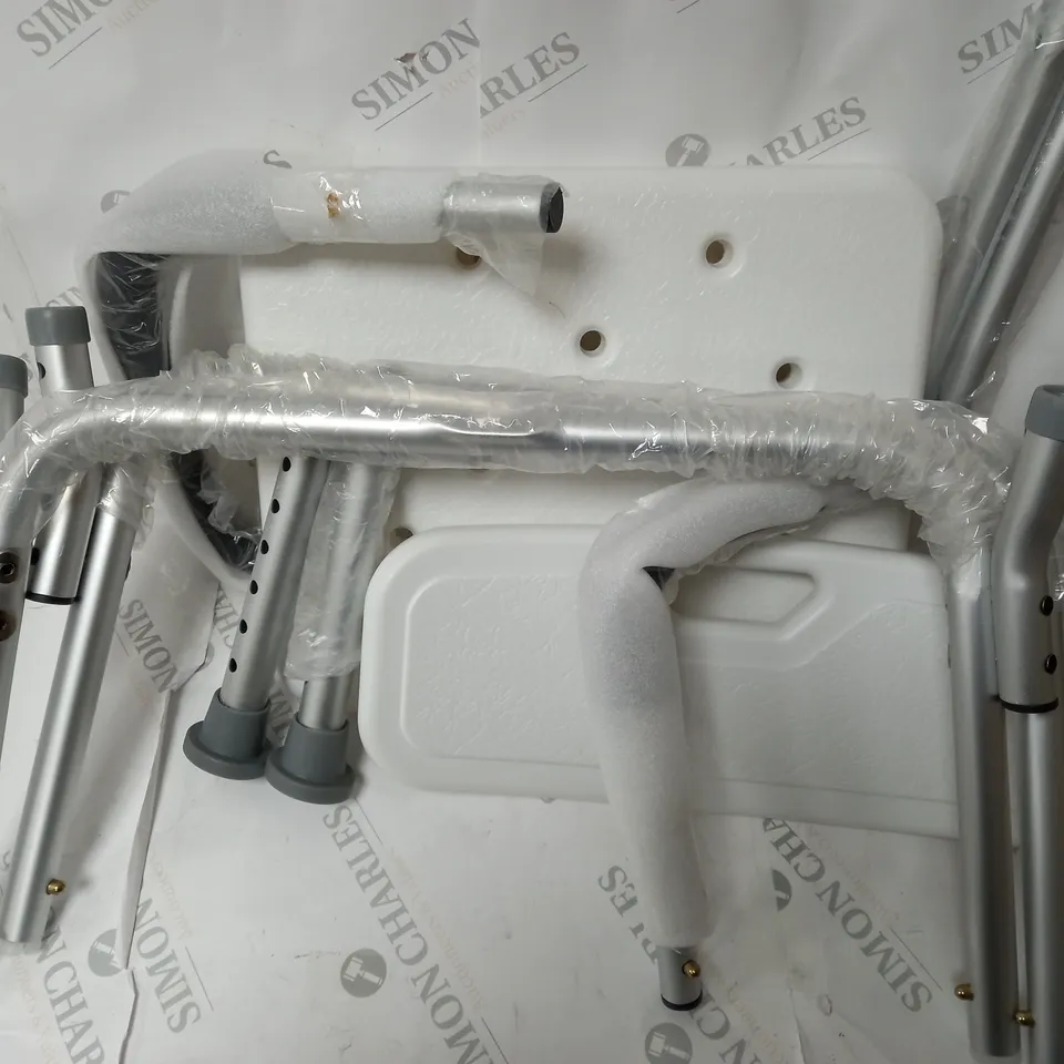 white shower stool  