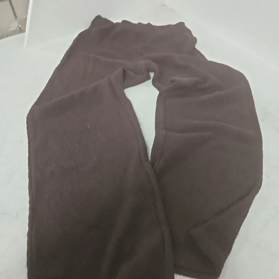 MANGO WOMEN’S BROWN FLEECE TROUSERS – SIZE S