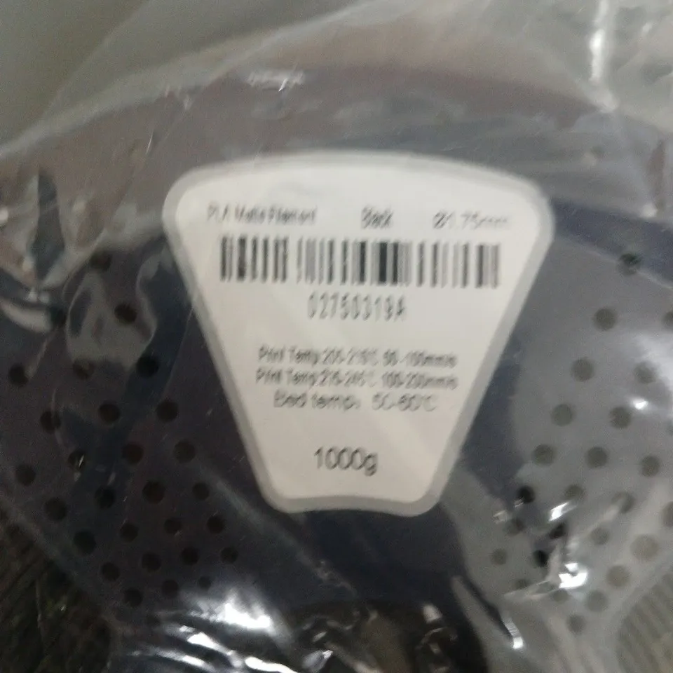 PLA MATTE BLACK FILAMENT -FOR 3D PRINTERS