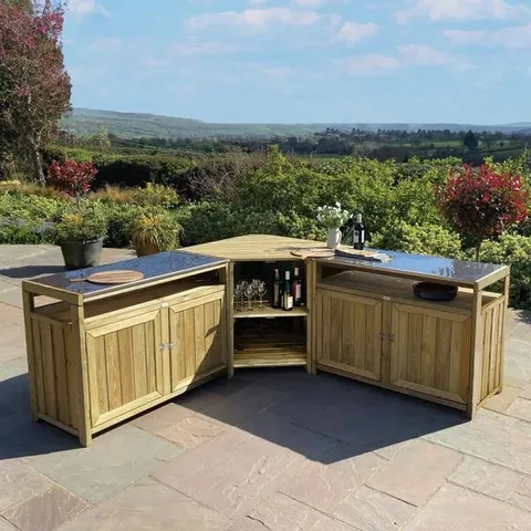 BOXED TERAZZA OUTDOOR KITCHEN SET (6 BOXES)