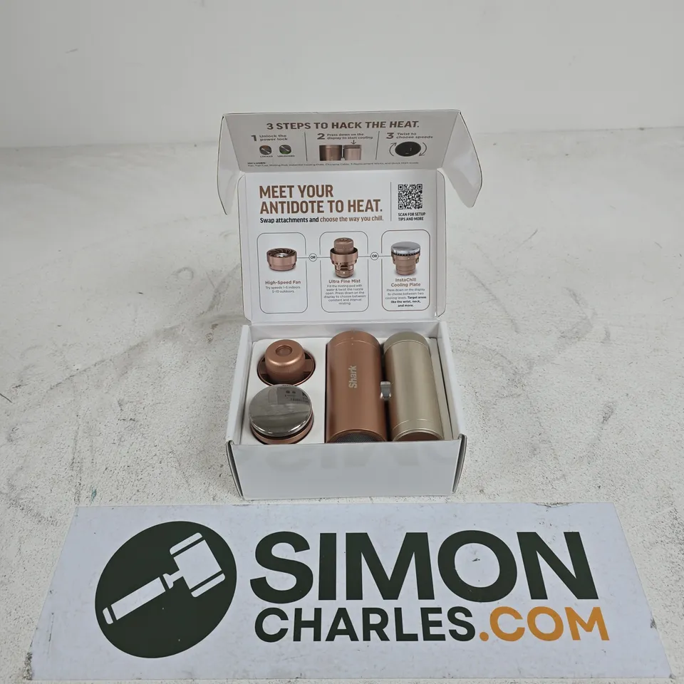 SHARK CHILL PILL 3-IN-1 FAN SYSTEM (INSTACHILL) – COPPER FINISH, BOXED