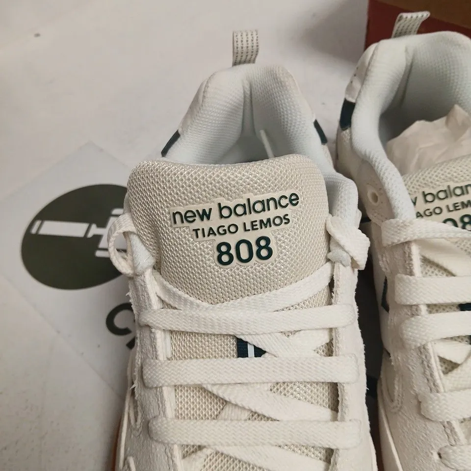 NEW BALANCE NUMERIC 808L TIAGO LEMOS – WHITE/ GUM SOLE (UK 10.5)