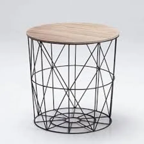 BRAND NEW BOXED COSMO CAGE TABLE - BLACK (1 BOX)