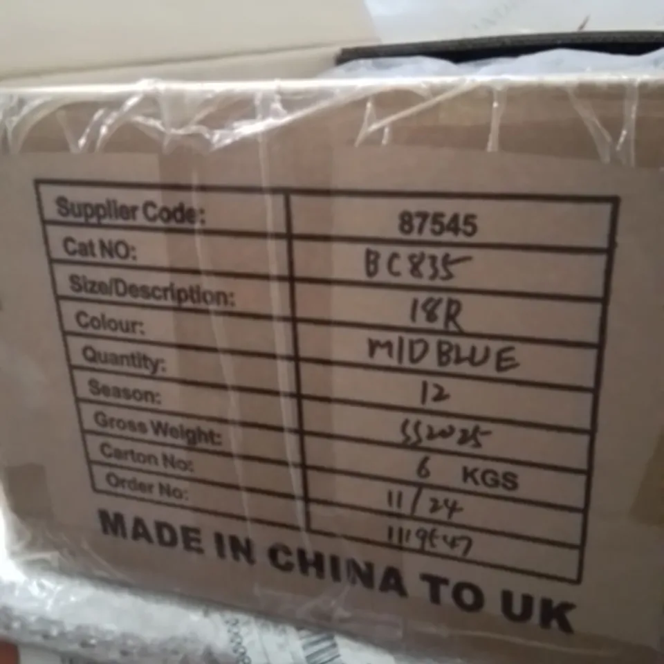 BOXED BRAND NEW APPROXIMATELY 12 SIMPLY BE MID BLUE PLEAT DETAIL JEANS SIZE 18R