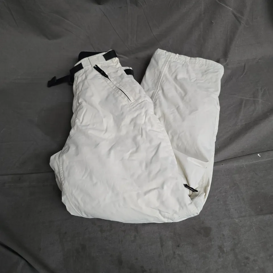 TOG24 TECHNICAL BOARDWEAR SNOW PANTS IN OFF WHITE SIZE XS
