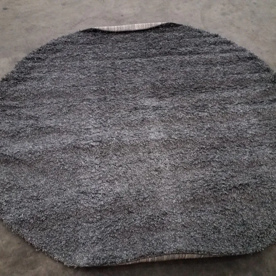BRAND NEW PACO HOME TRIP 450 RUG IN ANTHRACITE - 200CM ROUND 