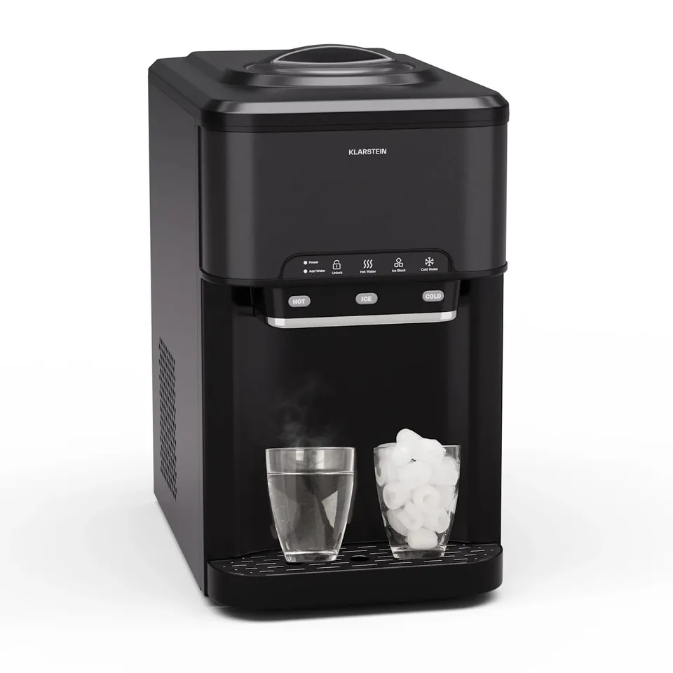 KLARSTEIN AQUEOUS 1.8L 20KG/24H ICE MAKER BLACK