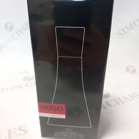 BOXED AND SEALED HUGO BOSS HUGO DEEP RED EAU DE PARFUM SPRAY 90ML 