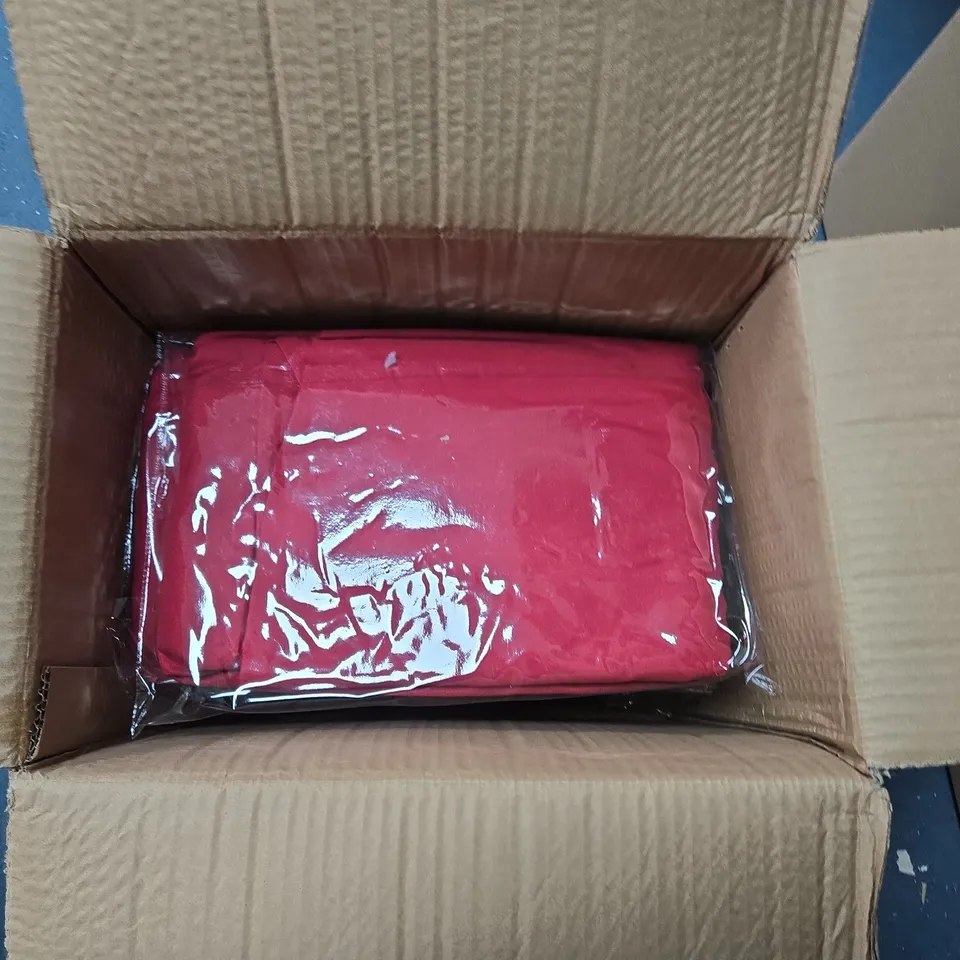 APPROXIMATELY 10 TOPAZ LUXE HOME COLLECTION DEEP FITTED SHEETS – SINGLE (RED)