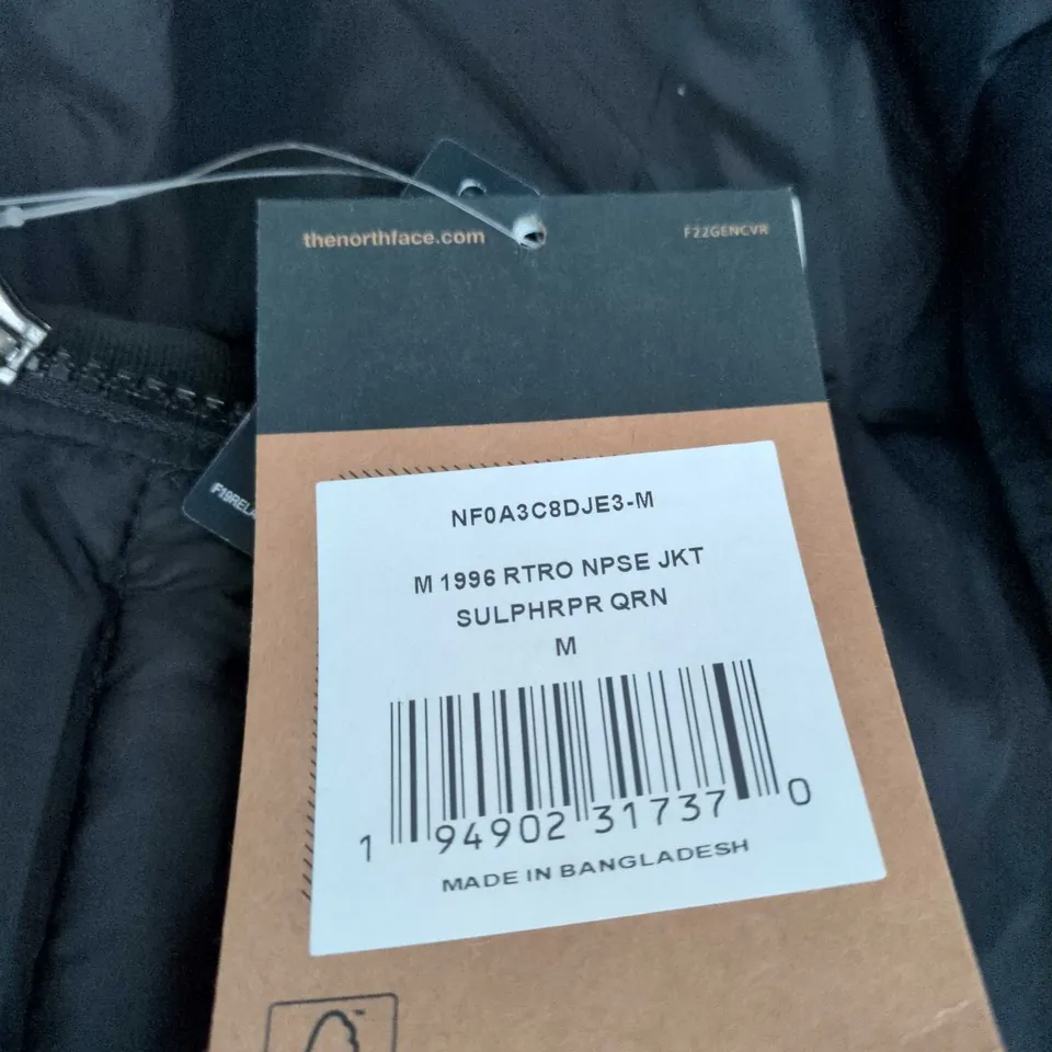 THE NORTH FACE MENS 1996 RETRO NUPTSE JACKET – BLACK, SIZE M