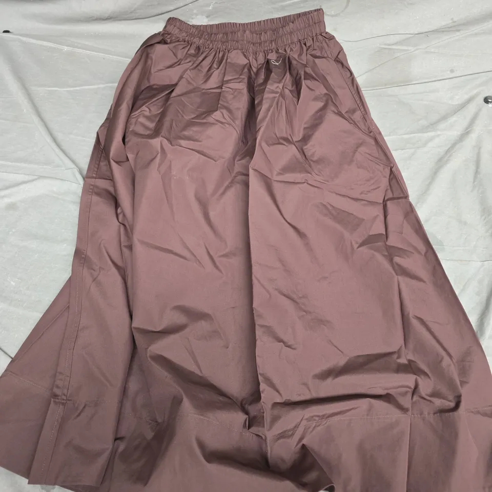 ARKET WOMEN'S BROWN ELASTIC-WAIST SKIRT – EU38