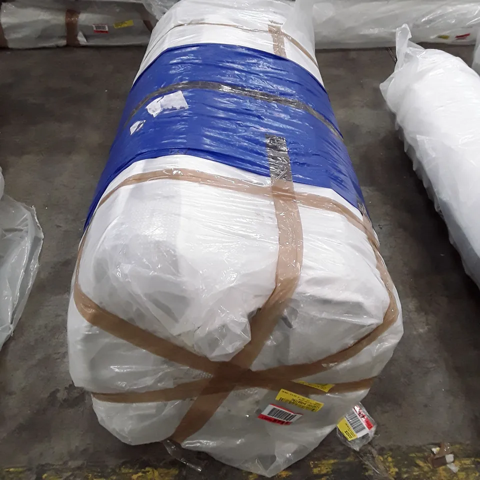 QUALITY BAGGED ROLLED HYBRID 4'6" MEMORY NATURAL FOAM MATTRESS 