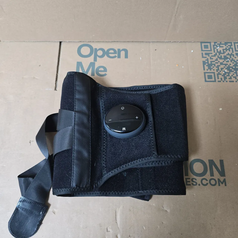 LIVMORE HOT COMPRESS PORTABLE MASSAGE BELT – BLACK, BOXED