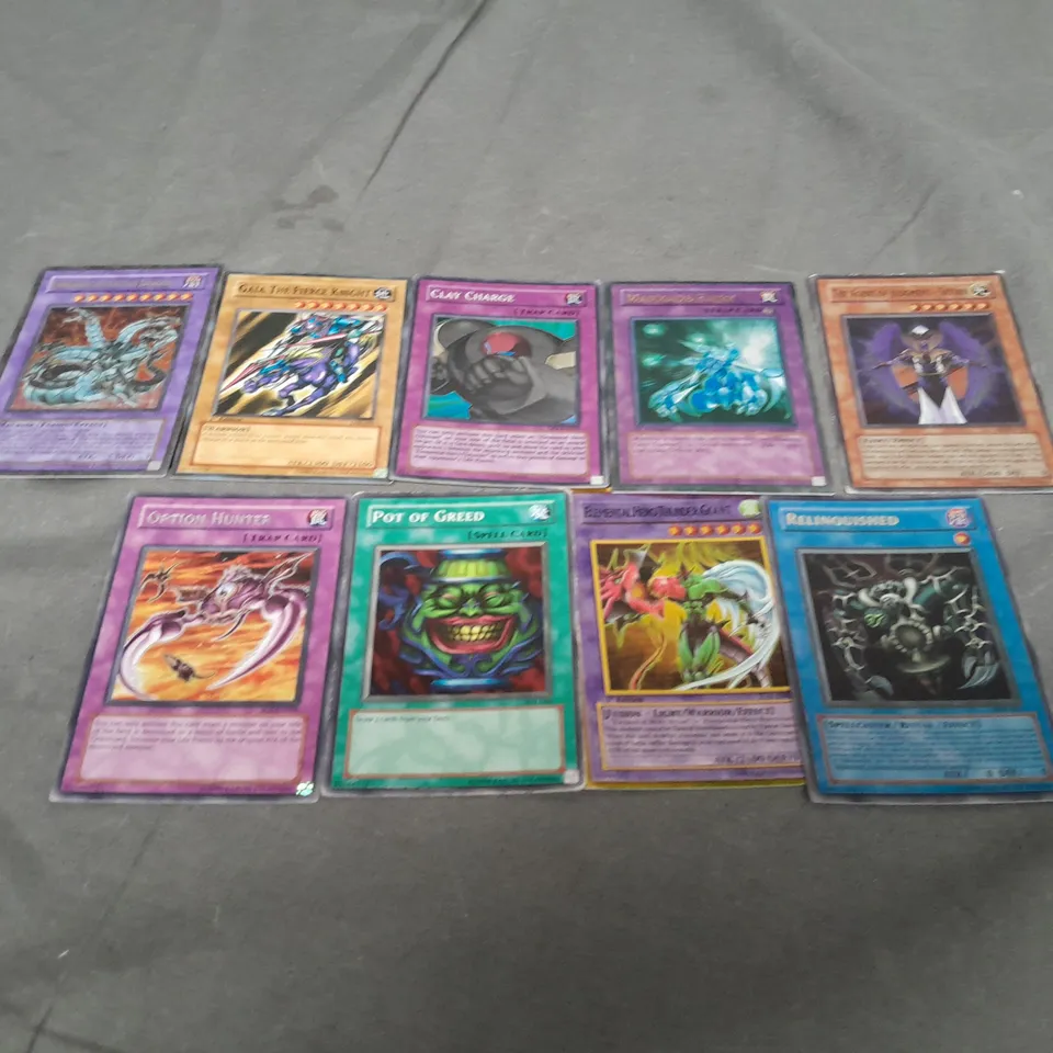 TIN OF ASSORTED YU-GI-OH COLLECTABLE TRADING CARDS