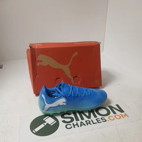 PUMA FUTURE 7 PLAY MG FOOTBALL BOOTS – HYPERLINK BLUE-MINT, UK 6.5 (EU 40)