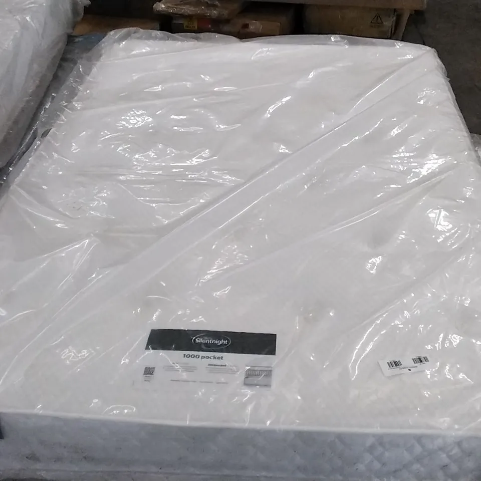 QUALITY BAGGED SILENTNIGHT 1000 POCKET ECO COMFORT DOUBLE 4'6" MATTRESS 