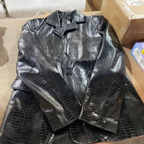 KOI 100% VEGAN BLACK FAUX LEATHER JACKET SIZE UNSPECIFIED
