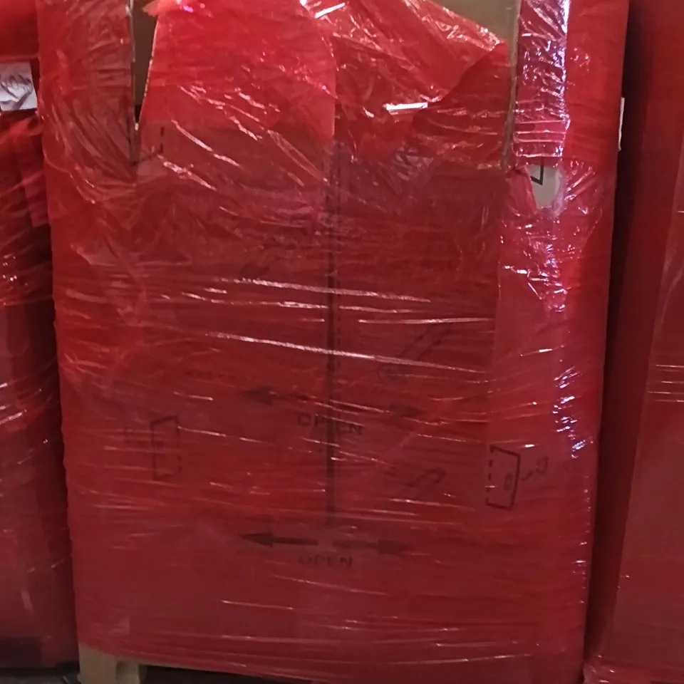 PALLET OF ASSORTED ITEMS INCLUDING - COOKING PAN, HAND FAN, KITCHEN STORAGE TRAY
