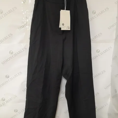 COS ELASTICATED WAIST TROUSERS INBLACK SIZE 8