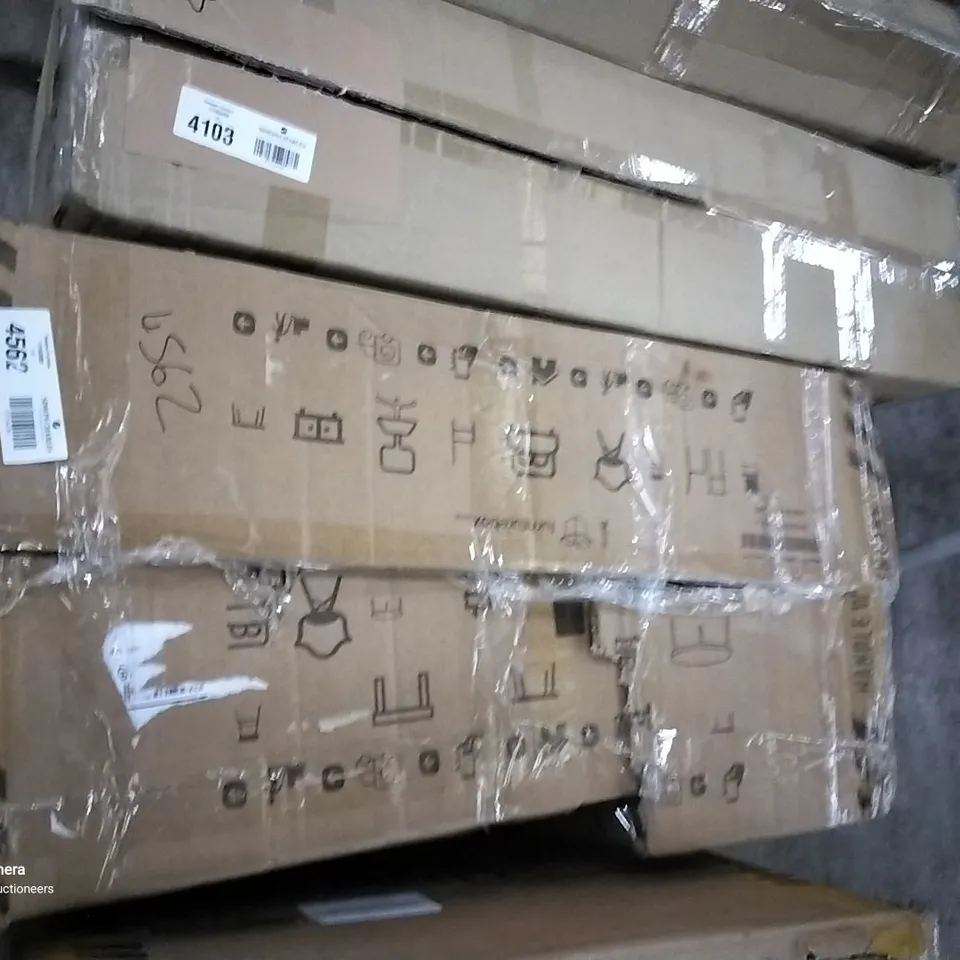 BOXED FAUX LEATHER CHROME LEGS DINING CHAIR