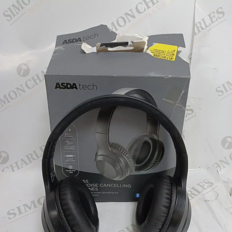 BOXED WIRELESS NOISE CANCELLING HEADPHONES - BLACK
