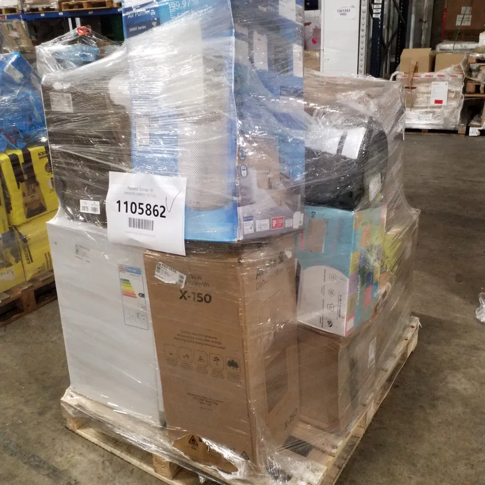 PALLET OF APPROXIMATELY 14 UNPROCESSED RAW RETURN HOUSEHOLD AND ELECTRICAL GOODS TO INCLUDE;