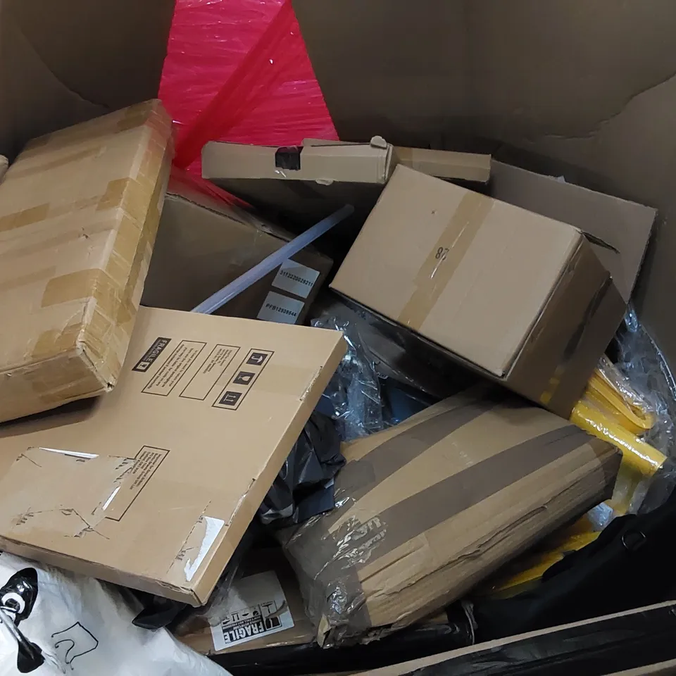 PALLET OF ASSORTED CONSUMER GOODS AND FURNITURE PRODUCTS TO INCLUDE; PREMIUM AIR BEDS, DR.PREPARE ROTARY DEHUMIDIFIER, POLAR PIONEER ICE BATH, KID'S BACKPACK ECT.