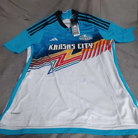 ADIDAS 2024 SPORTING KANSAS CITY "RUSSEL 7" ARCHIVE JERSEY IN MULTI SIZE L