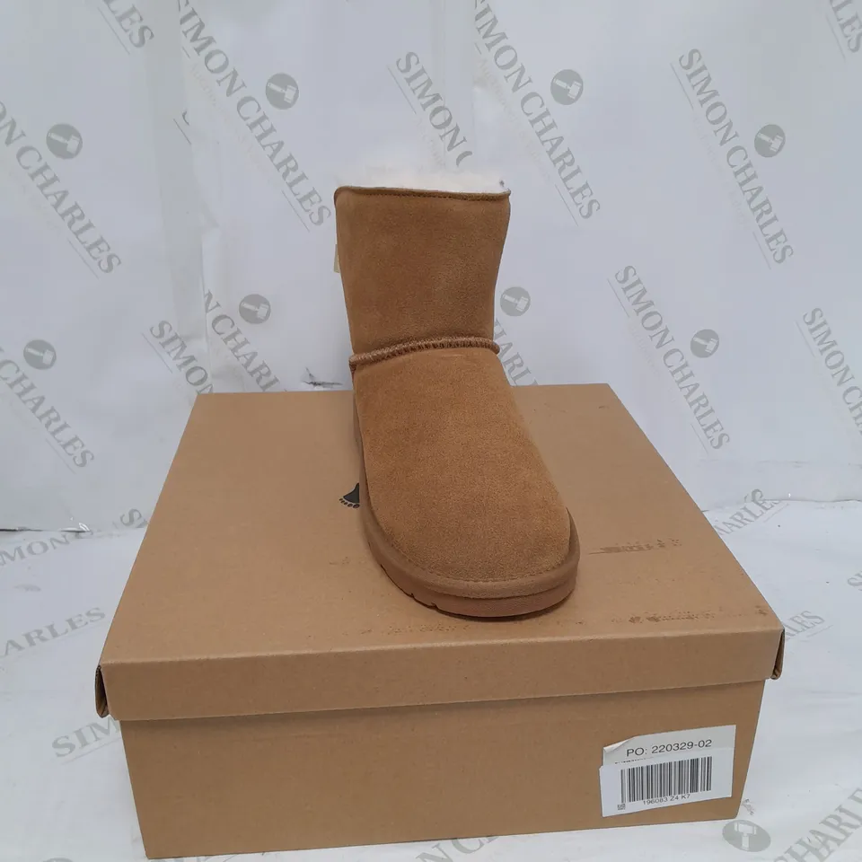 BONOVA HANDMADE SHEEPSKIN ANKLE BOOTS WOMENS UK 6