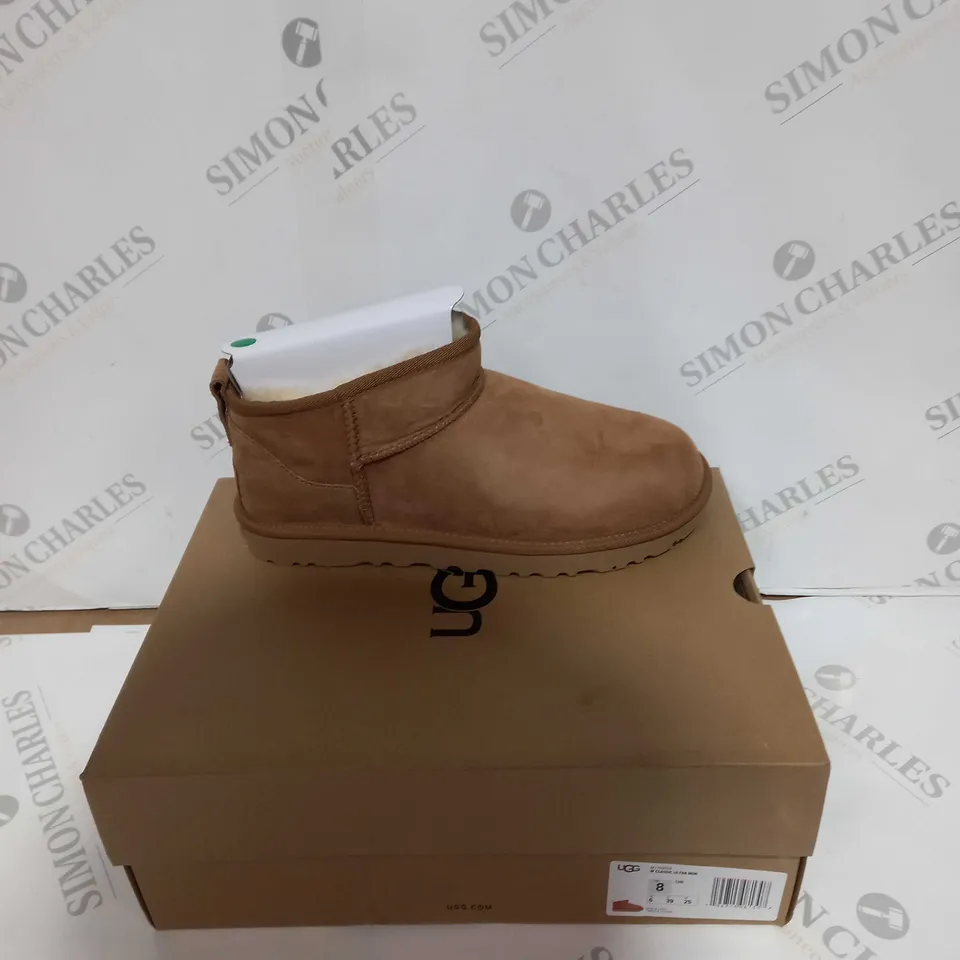 BOXED PAIR OF UGG CLASSIC ULTRA MINI UK 6 