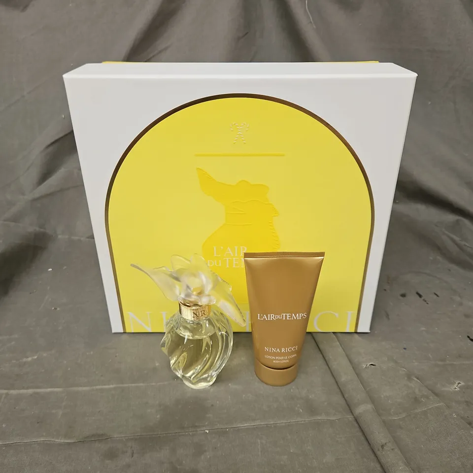 BOXED NINA RICCI EAU DE TOILETTE & BODY LOTION GIFT SET