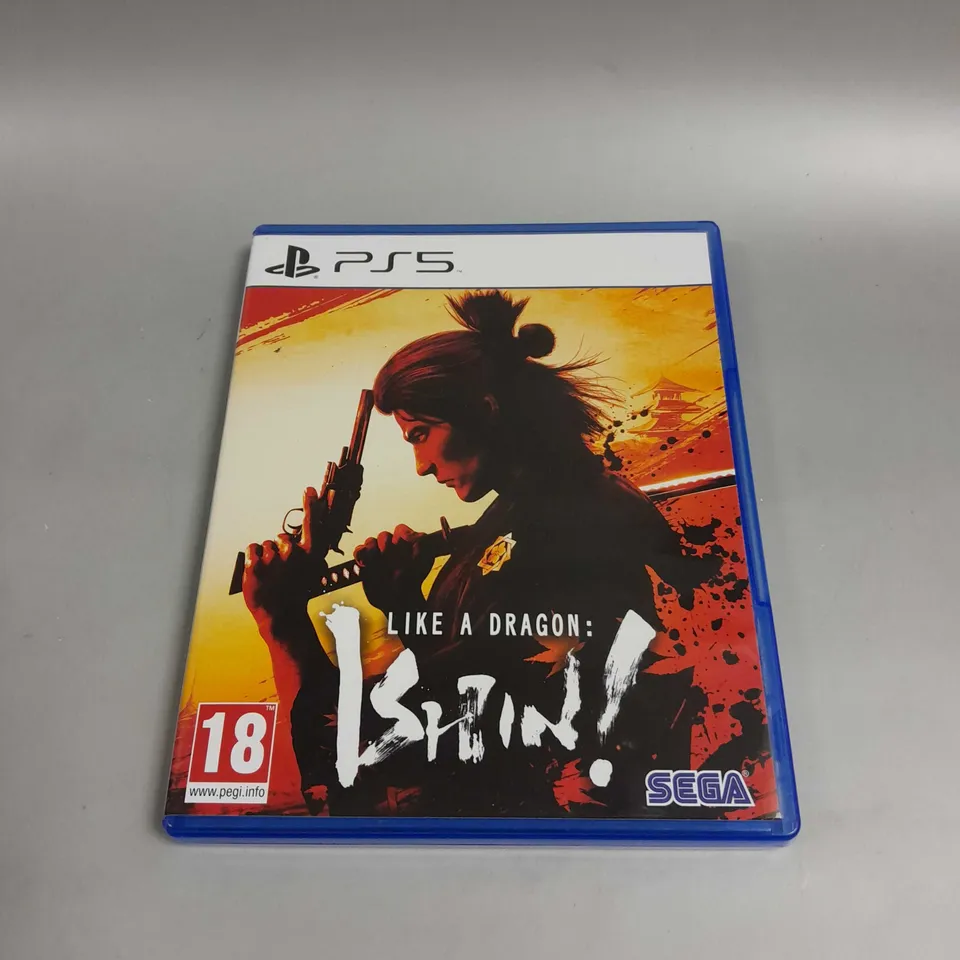 LIKE A DRAGON: ISHIN! FOR PS5