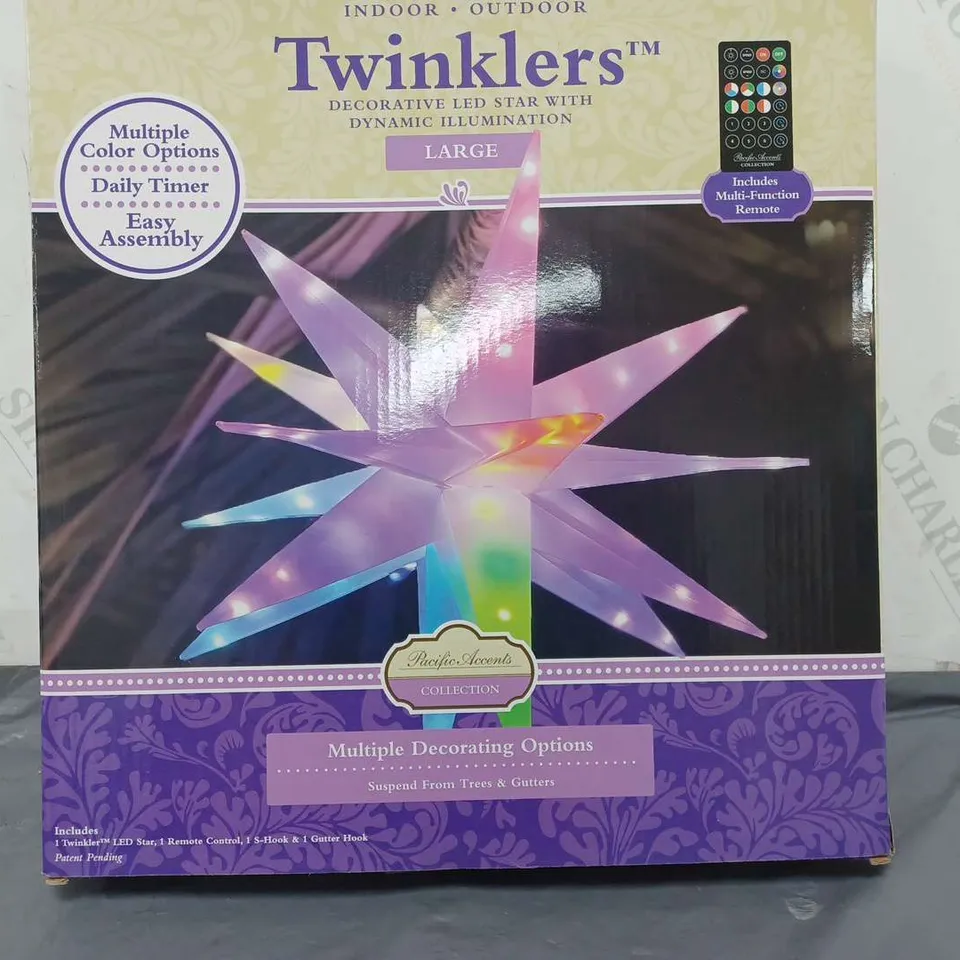 BOXED PACIFIC ACCENTS STAR BURST LIGHT