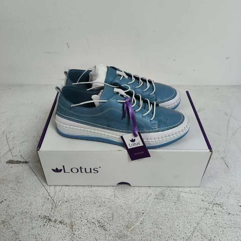 BOXED PAIR OF LOTUS RIMINI SHOES IN BLUE - EU 36