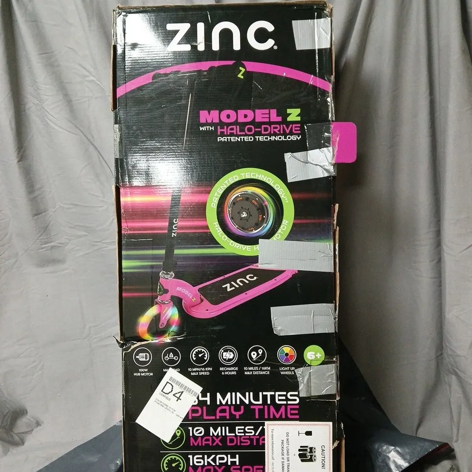 ZINC MODEL Z KIDS ELECTRIC SCOOTER – BOXED 