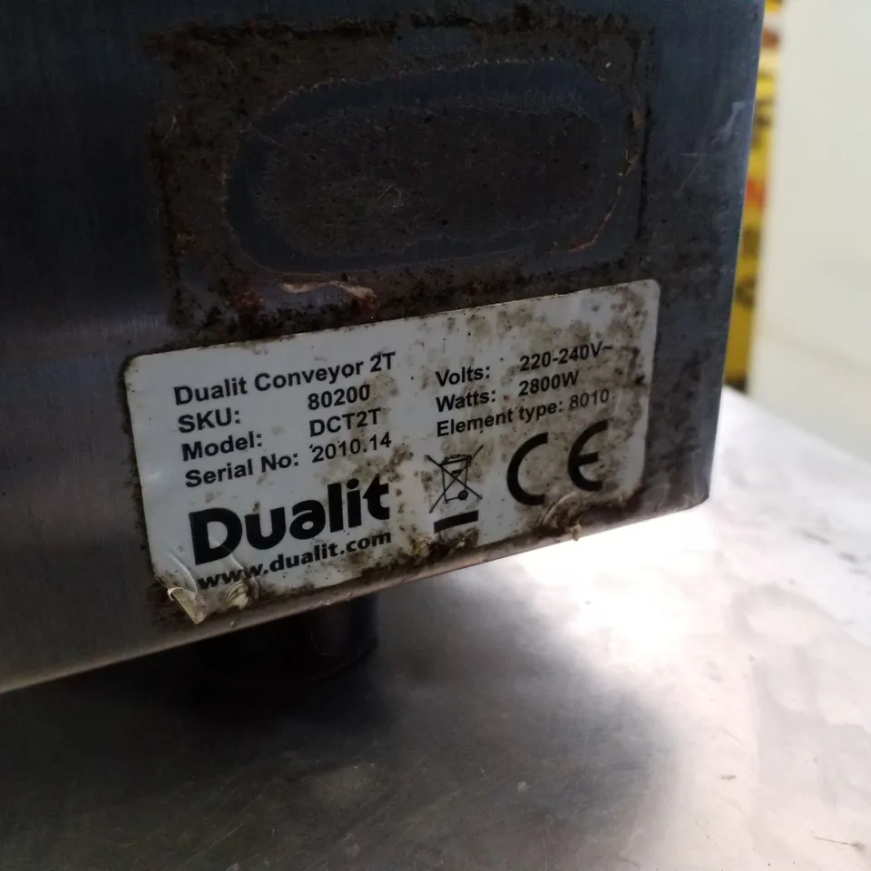 DUALIT DCT2T ELECTRIC CONVEYOR TOASTER 